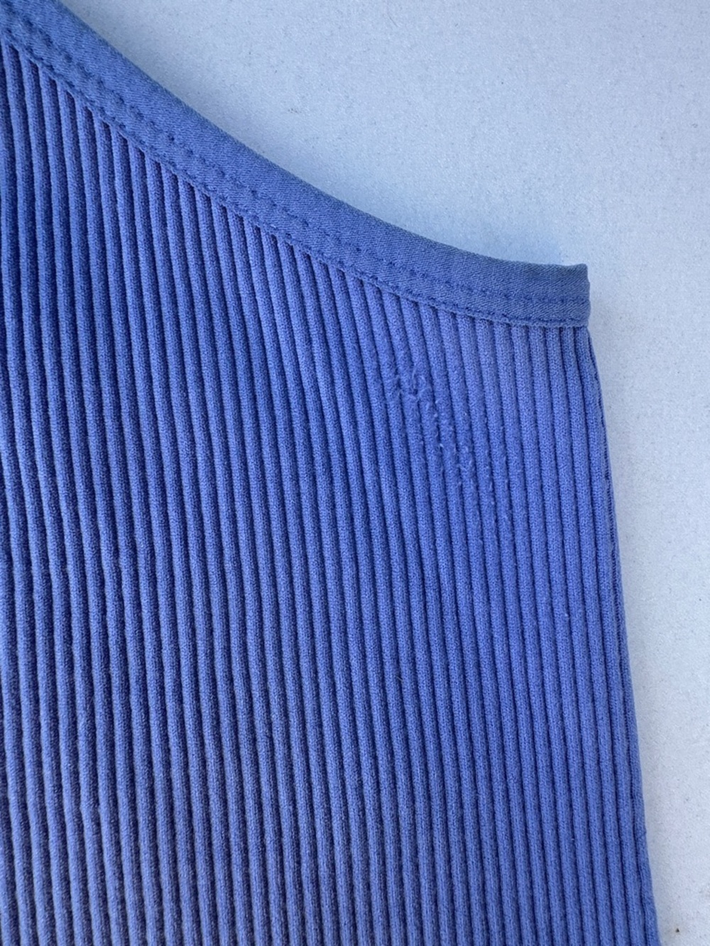 FP Movement by Free People Ribbed One-Shoulder Tank Top - Blue - Picture 4 of 4